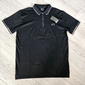 Men's NEW AX Black Polo Shirt